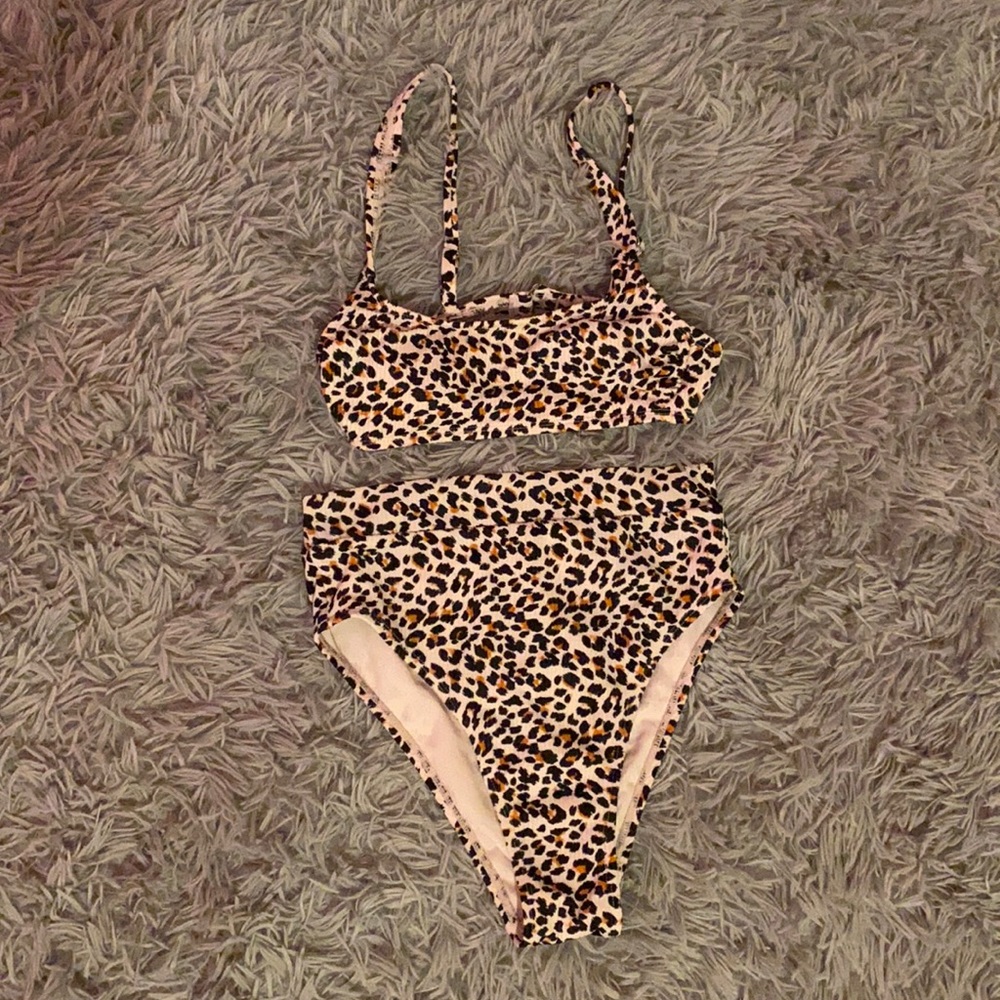 Xhilaration High-Waisted Cheetah Print Bikini.